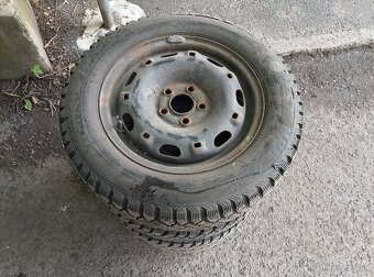 Predám Celoročné Pneumatiky Na plechové disky 5x100 R14 - 2