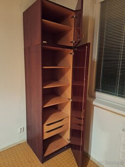 Skriňa tmavohnedá drevotrieska - 2