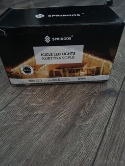 Vianočná led svetelná záclona vonkajšia - 2