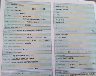 Suzuki SWIFT 1.3 2008 predám DVERE, MOTOR M13A, riadenie a i - 2