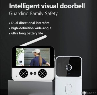 Bezdrôtový video zvonček s HD kamerou a 4,3" IPS displejom - 2