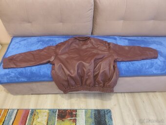 Pánska kožená bunda XL - 2