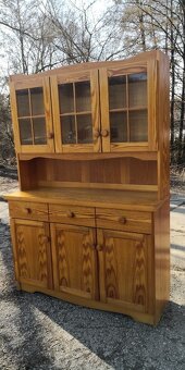 Rustikálny masivný príborník - 2