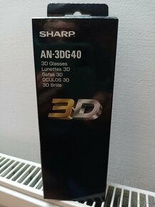 Predám 3D okuliare SHARP AN-3DG40 /3ks/ - 2