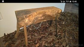 Stolička zo starého javorového dreva - 2