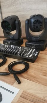 Set 2x 150W Beam hlavy + dmx pult + káble - 2