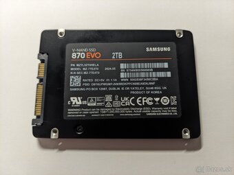 Samsung 870 EVO 2TB, 2,5", SATA III - 2