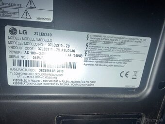 Predám TV LG37LE5310 - 2