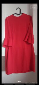 Rovné červené šaty - 2