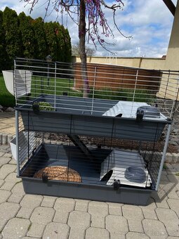 FERPLAST poschodová klietka pre zajaca morča ježka 95cm - 2