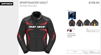 Spidi Sportmaster H2Out textilná bunda na motorku, veľ.S - 2