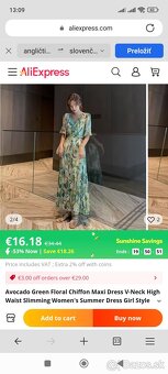 Nové nenosené zeleno-modré šaty - 2