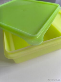 Tupperware štvorcová nádoba 25x25 zelená - 2