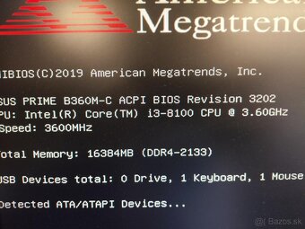 Asus B360M-C + procesor i3 8100 + SSD - 2