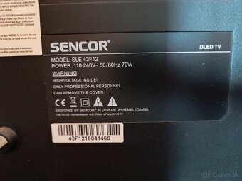 43" Sencor SLE 43F12 - 2