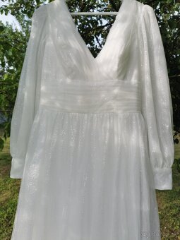 NOVÉ trblietave elegantne svadobne saty - 2