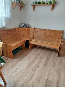 Rohova lavica,stol,stoličky - 2