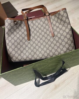 GUCCI GG emblem large tote bag - 2