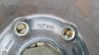 4 kusy 5x112r15 Disky plechové - 2