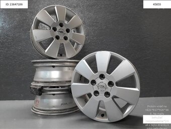 Opel originál alu disky 6J R15 5x110 ET43 1256 - 2
