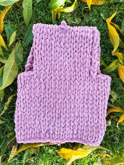 Alize puffy sveter, deka, šál - handmade - 2