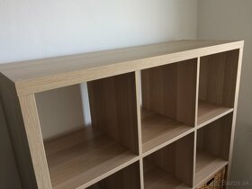 IKEA Kallax - policový diel, bielo morený dub - 2