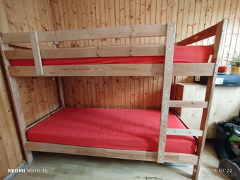 Poschodová posteľ s matracami - 2