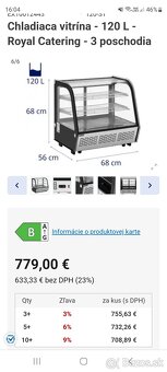 Predám chladiarensku vitrinu. - 2