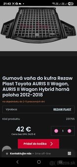 Gumova vana Toyota Auris - 2
