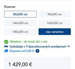 Matrac Pre Spánok Cashmire Plus 3.0 - 2