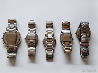 5 ks pánske hodinky, nove baterie a dobre funkčne - 2