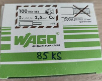 Wago svorky 273-252 2x2.5 85 ks - 2