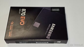 SSD Samsung 500GB 870 EVO 2.5" zablombovaný. Nový - 2