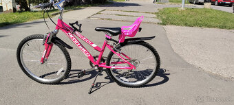 bicykel Ammaco Sienna 24″ so sedačkou pre bábiky, ako nový - 2