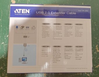 Predlžovací kábel USB 5 m čierny - Aten UE250-AT - 2