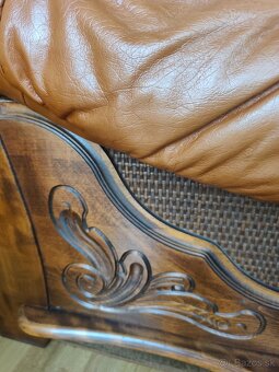 Kožená sedacia súprava 3+1+1 - 2