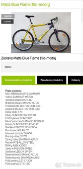Horský bicykel zn Merida matts - 2