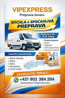 Sťahovanie, Prepravu tovaru Vipexpress - 2