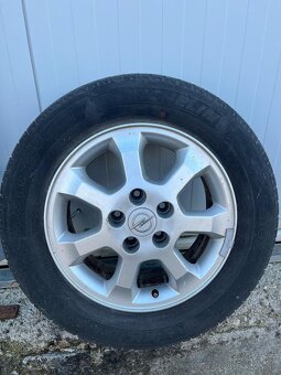 Sada Aludisky 6JX15H2 ET43 s Michelin pneu na Opel Zafira - 2