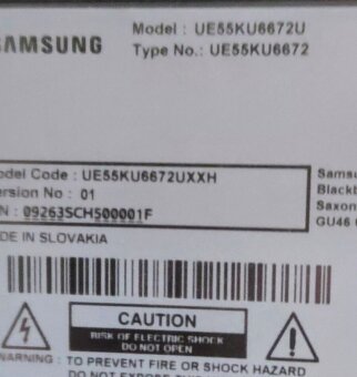 Diely Samsung UE55KU6672Uparabolický - 2