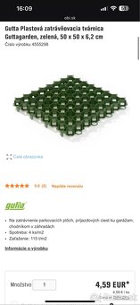 Plastové zatrávňovacie tvárnice - 2