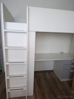 Poschodová posteľ s písacím stolíkom IKEA - 2
