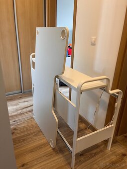 Písací / herný stôl Fredde IKEA biely - 2