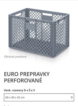 Plastové perforované prepravky - 2