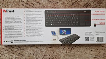 Bezdrôtová klávesnica s touchpadom značky Trust - 2