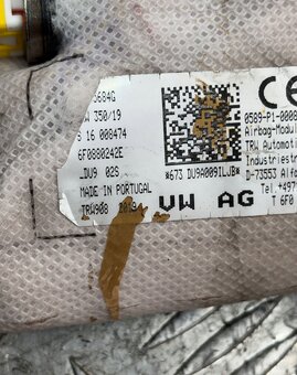 Audi A1 2018- airbag sedačky pravý - 2