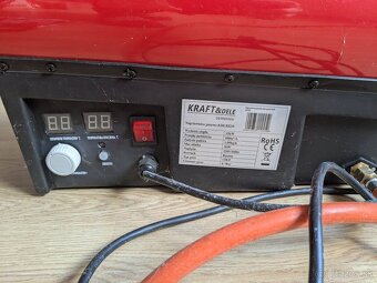 Plynový ohrievač kraft dele 15kw + plynova flasa - 2