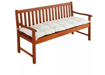 Poduška na lavicu 110-145x45x8 cm krémová antracitová - 2