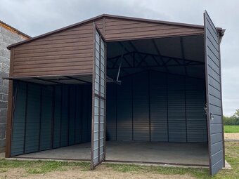 🛠️ AKCIA do 30. 9. – Montovaná plechová hala 6×8 m - 2