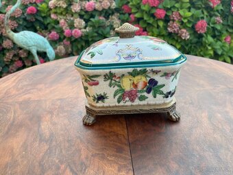 Starožitná keramická dóza - nová cena - 2